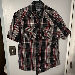 Ecko short sleeve button down shirt size XXL
